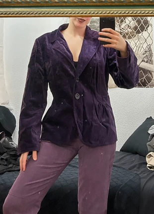 Blazer Americana Terciopelo Morada, marque: Luca di firenze, état: Très bon état, taille: S / 36 / 8, 18,00 €, 19,60 € Protection acheteurs incluse