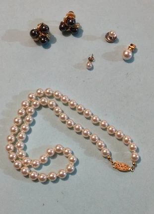 Lot bijoux en perles , retro chic vintage, brand: Vintage, condition: Very good, €25.00, €26.95 includes Buyer Protection