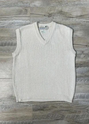 Pull Sans Manches Gilet Col V Vneck Tricot Blanc Crème XS Made in Ireland 100% Laine Vintage Rétro, marque: Vintage Dressing, état: Très bon état, taille: XS, 30,00 €, 32,20 € Protection acheteurs incluse