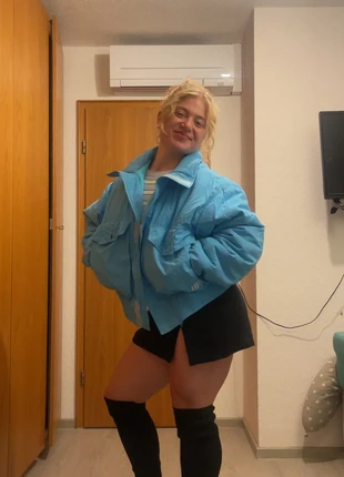 Vintage Pufferjacke Winter gefüttert Bomber Blau XL, brand: Vintage, condizioni: Buone, taglia: XL / IT 46 / EU 42, €25.00, €26.95 include la Protezione acquisti