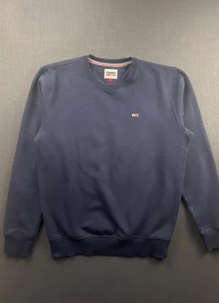 Sweat Tommy Jeans bleu marine à logo brodé – style classique et intemporel, marque: Tommy Hilfiger, état: Très bon état, taille: S, 15,00 €, 16,45 € Protection acheteurs incluse