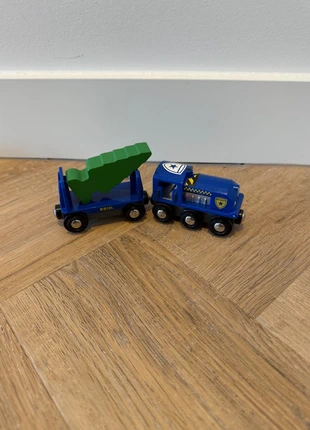 Very good blue Brio wooden train houten trein police Christmas tree transport 33812 police eisenbahn, brand: Brio, condizioni: Ottime, taglia: Taglia unica, €13.99, €15.39 include la Protezione acquisti