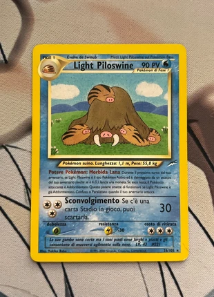 Light Piloswine 26 Nde Ita vintage, merk: Pokémon, staat: Heel goed, € 7,80, € 8,89 inclusief Kopersbescherming