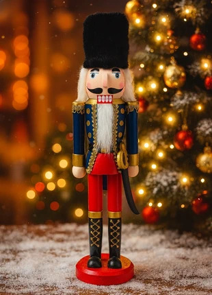 Casse-noisette | Nutcrackers en bois garde royale - vintage -38 cm | Déco Noël | Objet collector, marque: Nutcrackers Noël, état: Neuf avec étiquette, 25,00 €, 26,95 € Protection acheteurs incluse