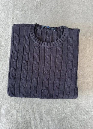 Pull Ralph Lauren torsadé uni bleu marine logo brodé bleu marine M, marque: Ralph Lauren, état: Très bon état, taille: M / 38 / 10, 29,90 €, 32,10 € Protection acheteurs incluse