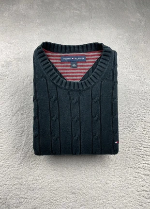 Pull/Sweat/Crewneck Torsadé col rond - Tommy Hilfiger - Couleur Noir logo brodé - Taille L Homme, marque: Tommy Hilfiger, état: Très bon état, taille: L, 39,90 €, 42,60 € Protection acheteurs (Pro) incluse