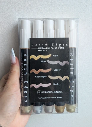 Resin Edges Metallic Paint Pens x 5 - Just4YouOnline, marke: just4youonline, zustand: Neu, mit Etikett, 10,00 €, 11,20 € inklusive Vinted-Käuferschutz