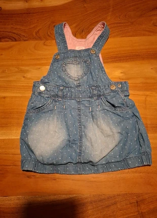 Kleid Jeanskleid Latzkleid, marque: Cool Club, état: Très bon état, taille: 24-36 mois / 92 cm, 2,00 €, 2,80 € Protection acheteurs incluse