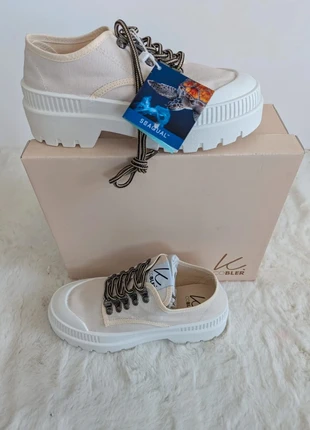 Baskets femme crème Cobler – Pointure 37 – Look urbain et semelle épaisse tendance, brand: Cobler, condition: Very good, size: 37, €29.99, €32.19 includes Buyer Protection Pro