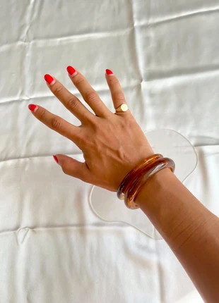 Gorgeous set of 2 resin bracelets, brand: LUNARA Studio, condition: New without tags, £12.00, £13.30 includes Buyer Protection Pro