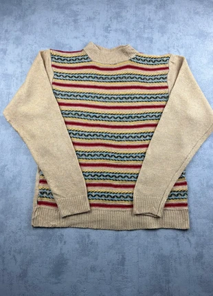 Pull d’hiver à motifs cable knit ethnic vintage 80s 90s 00s y2k - S, brand: Vintage Dressing, condition: Very good, size: S / 36 / 8, €24.00, €25.90 includes Buyer Protection