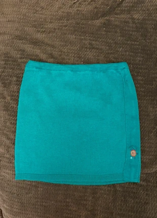 Vintage miniskirt Jupe stretch moulante bleu détail rose brodée embroidered, marque: Vintage Dressing, état: Très bon état, taille: S / 36 / 8, 10,00 €, 11,20 € Protection acheteurs incluse