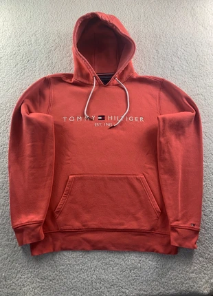 Sweat a capuche tommy Hilfiger corail homme taille L vintage Y2K automne hiver tres bon état, brand: Tommy Hilfiger, condizioni: Ottime, taglia: L, €24.90, €26.85 include la Protezione acquisti Pro