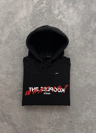 Pull hoodie à capuche noir The Kooples "What Is" rouge | Taille L, brand: The Kooples, condition: Very good, size: L, €50.00, €53.20 includes Buyer Protection