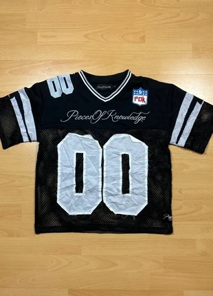 Pieces Of Knowledge POK Vintage #00 Football Jersey Noir Argent Taille S (54), condition: Very good, size: S, €24.99, €26.94 includes Buyer Protection