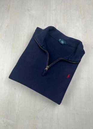 Pull Ralph Lauren bleu marine coton col zippé logo rouge L enfant garçon classic preppy, marca: Ralph Lauren, estado: Muito bom, tamanho: L, €40.00, €42.70 inclui Proteção do Comprador Pro