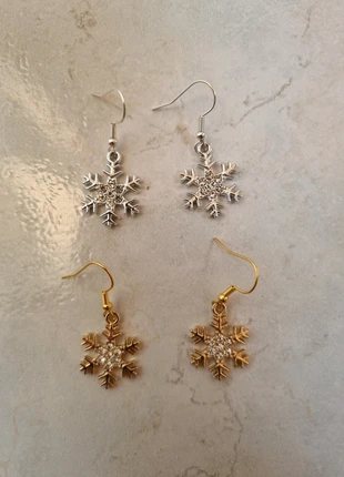Boucles d'oreilles flocons, marque: Fait Main, état: Neuf sans étiquette, 6,00 €, 7,00 € Protection acheteurs incluse