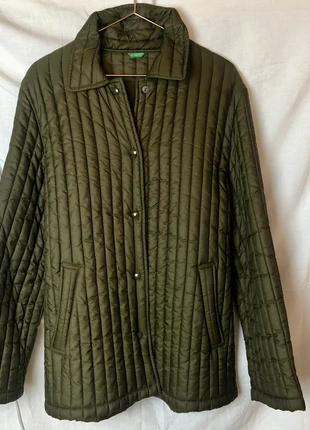 Cazadora verde caza acolchada - L - Vintage - United Colors of Benetton - Unisex, brand: United Colors of Benetton, condition: New without tags, size: L / 40 / 12, €55.00, €58.45 includes Buyer Protection