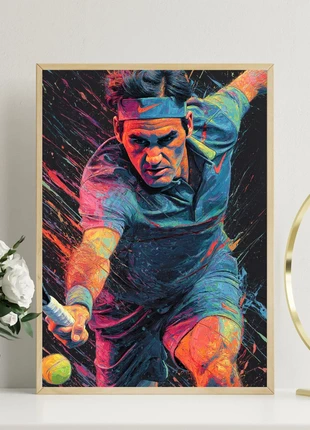 Affiche A4 ou A3 / Poster de "Roger FedArt" pour fan de tennis., merk: Legends & Landmarks, staat: Nieuw zonder prijskaartje, € 5,99, € 6,99 inclusief Kopersbescherming