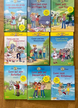 Conny-Bücher, Bd. 1/3/5/11/24/25/26/28/30, staat: Heel goed, € 55,00, € 58,45 inclusief Kopersbescherming