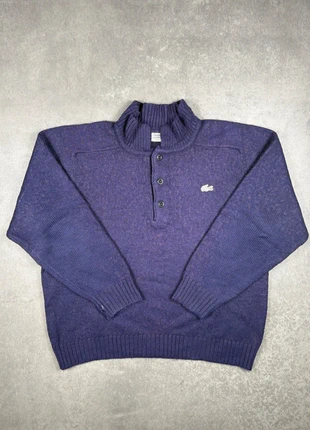 Pull en laine Lacoste à col polo violet taille S/M Unisexe, brand: Lacoste, condition: Good, size: S, €32.90, €35.25 includes Buyer Protection