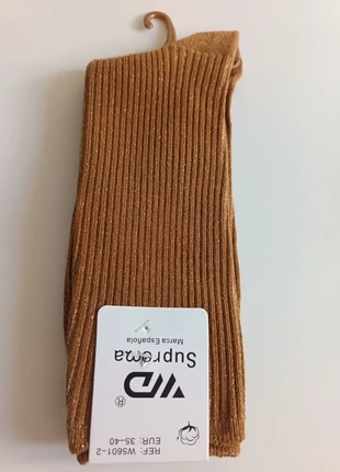 Chaussettes à paillettes en coton, marque: Suprema, état: Neuf avec étiquette, taille: S | 35–38, 6,50 €, 7,53 € Protection acheteurs incluse
