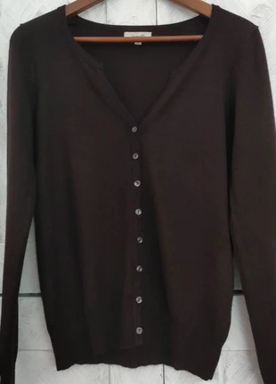 Cardigan de punto color chocolate de tendencia, marque: Fórmula Joven, état: Très bon état, taille: L / 40 / 12, 9,00 €, 10,15 € Protection acheteurs incluse