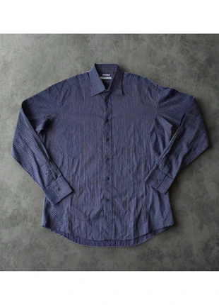 Versace Striped Shirt Size 44 | Classic Italian Elegance, marque: Versace, état: Neuf sans étiquette, taille: L, 35,00 €, 37,45 € Protection acheteurs incluse