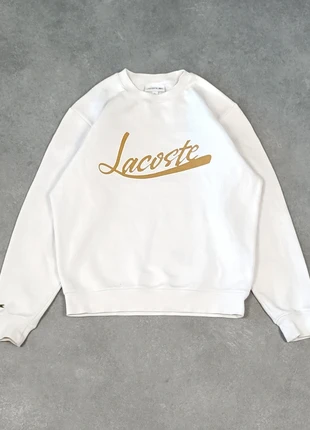 Sweat / Crewneck Lacoste blanc logo calligraphie - S, merk: Lacoste, staat: Heel goed, maat: S, € 30,00, € 32,20 inclusief Kopersbescherming Pro