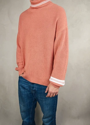 Pull col roulé en maille chaude Oversize Corail Abricot Asos Design | Size S, marque: ASOS Design, état: Neuf sans étiquette, taille: S, 25,00 €, 26,95 € Protection acheteurs incluse
