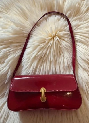 Sac bandoulière vintage Effet cuir huilé Bordeau - Rouge – Élégance rétro, brand: Vintage Dressing, condition: New without tags, €15.00, €16.45 includes Buyer Protection Pro