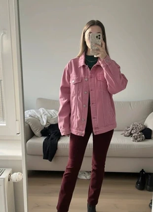 Veste en jean rose délavé unisexe oversize tendance vintage, marque: Boutique Parisienne, état: Très bon état, taille: S / 36 / 8, 63,90 €, 67,80 € Protection acheteurs incluse