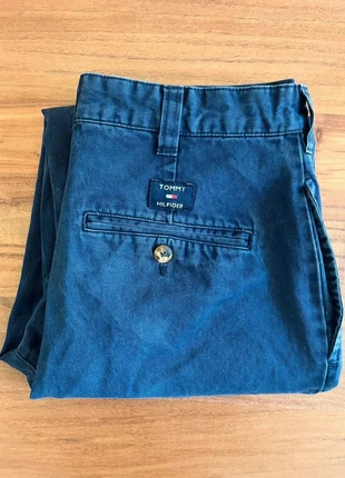 Pantalon Tommy Hilfiger homme, coupe droite, coloris bleu marine. Taille 31/36., marque: Tommy Hilfiger, état: Très bon état, taille: W31 | FR 40, 16,66 €, 18,19 € Protection acheteurs incluse
