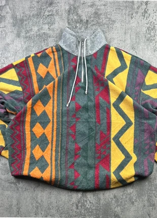 Vintage Geometric Fleece Jacket L – 90s Multicolor Pattern, Half Zip, Cozy Winter Top, marke: Vintage Dressing, zustand: Sehr gut, größe: L, 40,00 €, 42,70 € inklusive Vinted-Käuferschutz