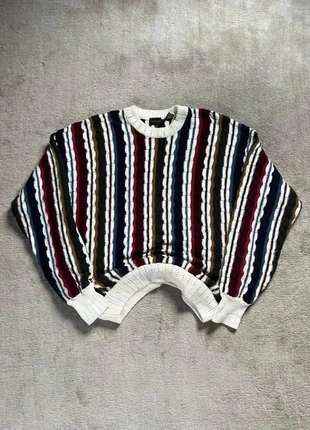 Pull Vintage 80s "Coogi Style" en Maille Multicolores à Motifs  (L), marque: without brand, état: Très bon état, taille: L, 30,00 €, 32,20 € Protection acheteurs (Pro) incluse