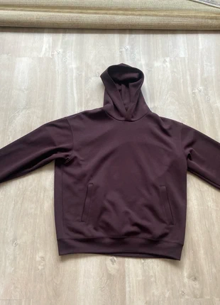 Uniqlo - Sweat Oversized Pullover Hoodie - Burgundy, merk: Uniqlo, staat: Nieuw zonder prijskaartje, maat: L, € 20,00, € 21,70 inclusief Kopersbescherming