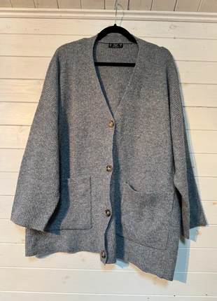 F&F Grey Oversized Cardigan – Size M, brand: F&F, condition: Very good, size: M / UK 12-14, £5.00, £5.95 includes Buyer Protection