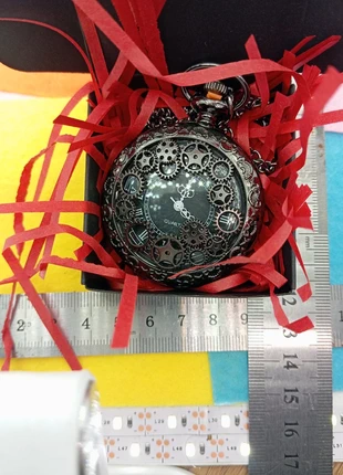 Montre à gousset avec la boîte, marca: Broche.fr, estado: Muito bom, tamanho: 47 mm ou mais, €5.00, €5.95 inclui Proteção do Comprador Pro