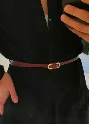 Ceinture fine cuir bordeaux, marque: sans marque, état: Neuf avec étiquette, taille: Ajustable, 9,60 €, 10,78 € Protection acheteurs (Pro) incluse