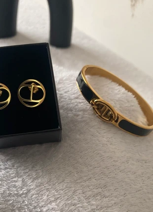 💫 Bracelet + Boucles d’oreilles - Acier inoxydable Neuf 💫, marque: Intemporel, état: Neuf avec étiquette, 25,00 €, 26,95 € Protection acheteurs incluse