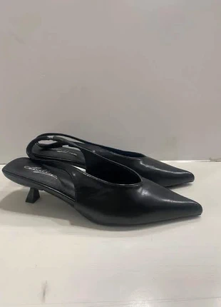 Slingback punta nera, zustand: Sehr gut, größe: 39, 18,00 €, 19,60 € inklusive Vinted-Käuferschutz