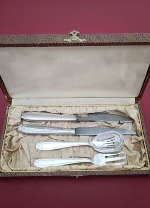 Couverts de service à hors-d'œuvre Art Déco, marque: Orfèvrerie Boulenger, état: Bon état, 70,00 €, 74,20 € Protection acheteurs (Pro) incluse