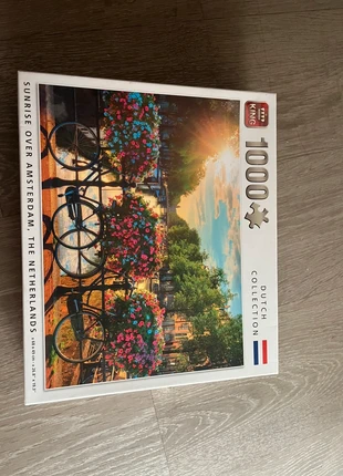 Puzzle 1000 pièces – Sunrise over Amsterdam 🇳🇱, merk: King, staat: Heel goed, € 3,00, € 3,85 inclusief Kopersbescherming