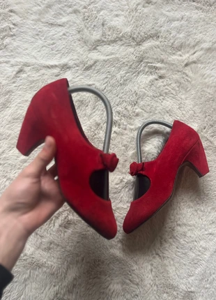 👠 Escarpins Talon Flamenco Vintage Made in Italy – Daim Rouge – Taille 37 – Style Italien, brand: Flamenco, condizioni: Ottime, taglia: 37, €8.50, €9.63 include la Protezione acquisti