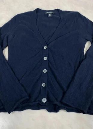 Gilet cardigan bleu marine Banana Republic – Cachemire & soie – Col V boutonné – Taille M Code 203N, marque: Banana Republic, état: Bon état, taille: M / 38 / 10, 20,00 €, 21,70 € Protection acheteurs (Pro) incluse