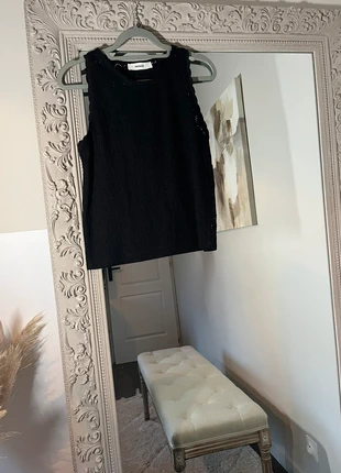 Débardeur promod ajouré noir maille épaisse taille 38, marque: Promod, état: Très bon état, taille: M / 38 / 10, 4,00 €, 4,90 € Protection acheteurs incluse