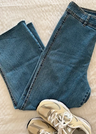 Pantalón azul  vaquero culotte de H&M, marque: H&M, état: Neuf sans étiquette, taille: XL / 42 / 14, 10,00 €, 11,20 € Protection acheteurs incluse