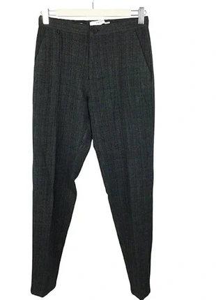 Pantalon d'hiver gris foncé fines rayures bleue femme neuf - Celio - Taille 36, marque: Celio, état: Neuf avec étiquette, taille: S / 36 / 8, 15,00 €, 16,45 € Protection acheteurs (Pro) incluse