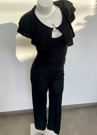 Combinaison pantalon chic noire détail bijou serpent doré Joy’s XS, marque: JOY´S, état: Très bon état, taille: XS / 34 / 6, 9,00 €, 10,15 € Protection acheteurs incluse