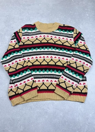 Pull Vintage Papy Laine Mérinos Aztèque Ethnique Tricot Oversize Taille M, brand: Vintage Dressing, condition: Very good, size: M / 38 / 10, €70.00, €74.20 includes Buyer Protection